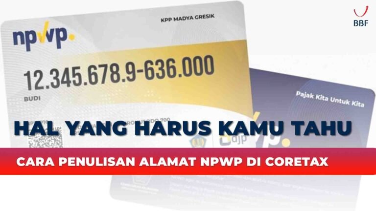 Cara Penulisan Alamat NPWP di Coretax