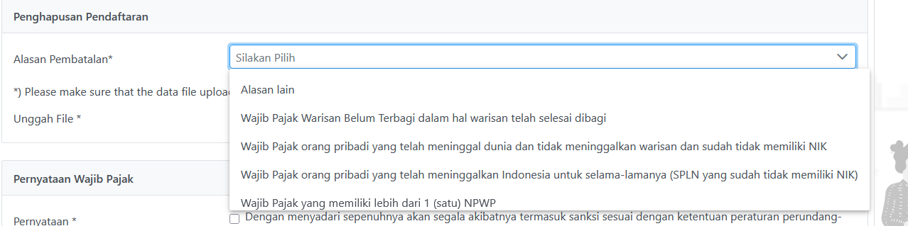 Hapus NPWP Lewat Coretax