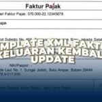 Template XML Faktur Keluaran Kembali Update