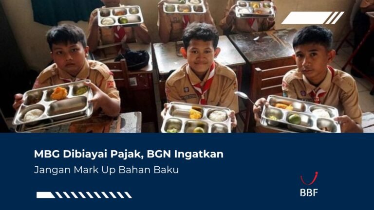 MBG Dibiayai Pajak BGN Ingatkan Jangan Mark Up Bahan Baku