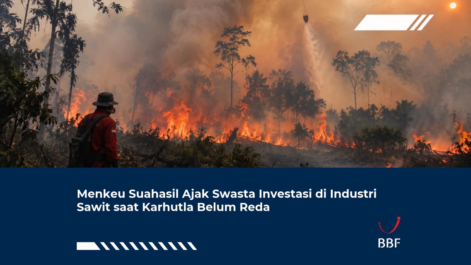 Menkeu Suahasil Ajak Swasta Investasi di Industri Sawit saat Karhutla Belum Reda