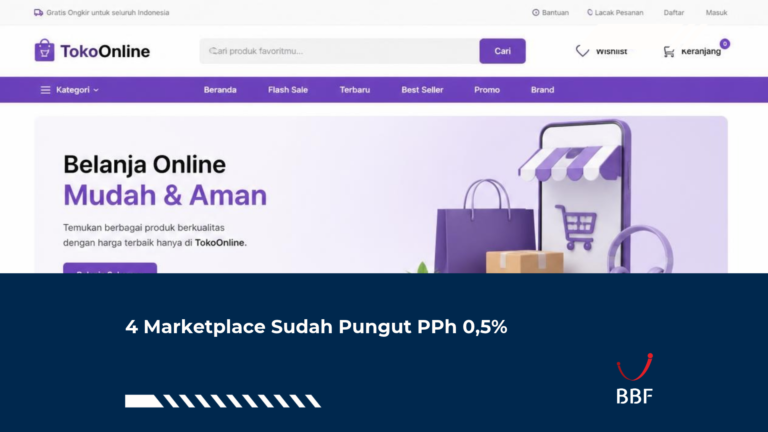 4 Marketplace Sudah Pungut PPh 0,5%